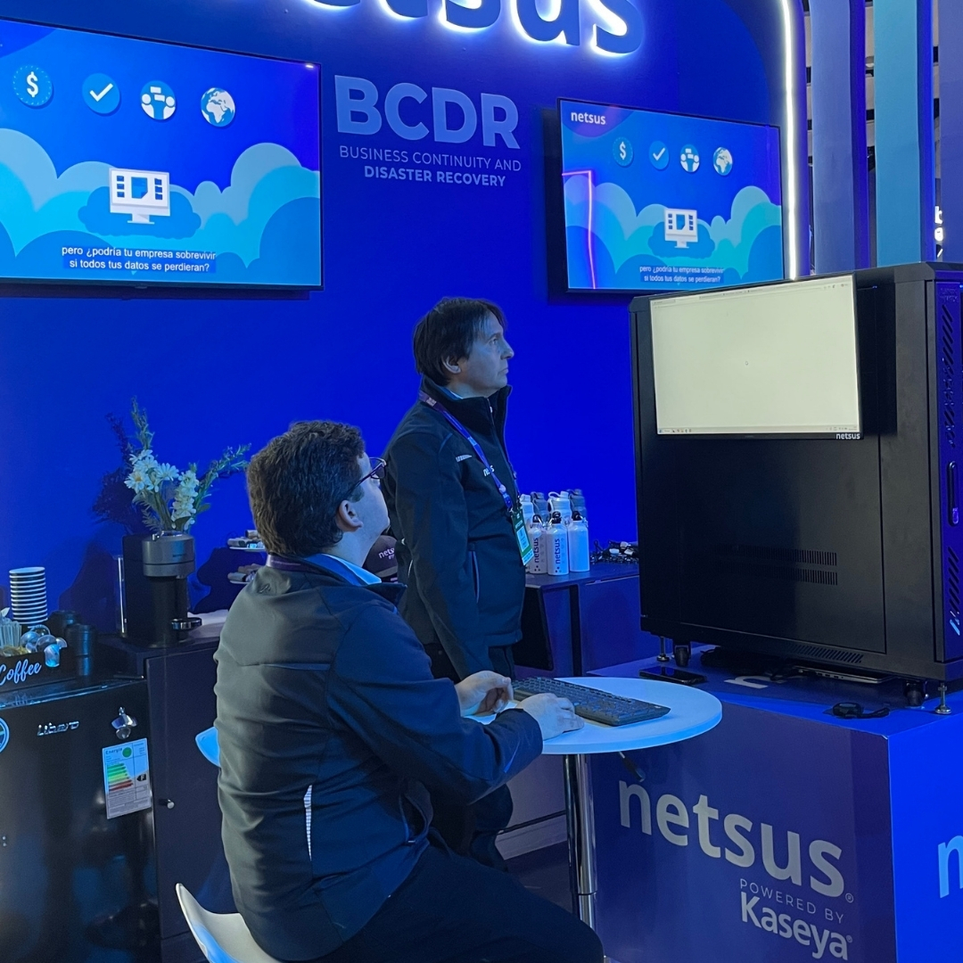 Netsus presentando su alianza con Kaseya
